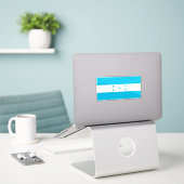 Honduras-Flagge Aufkleber (Laptop auf Schreibtisch)