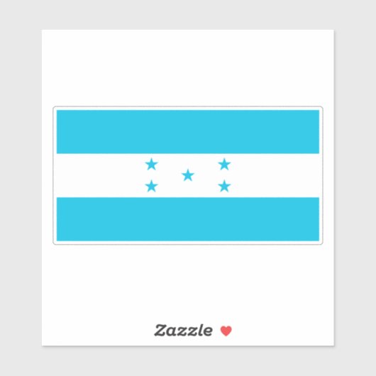 Honduras-Flagge Aufkleber (Blatt)