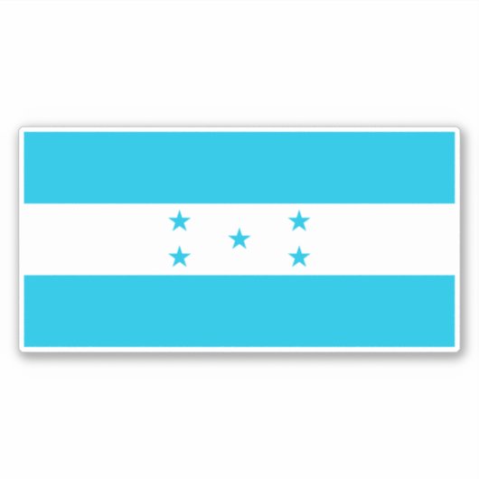 Honduras-Flagge Aufkleber (Vorderseite)
