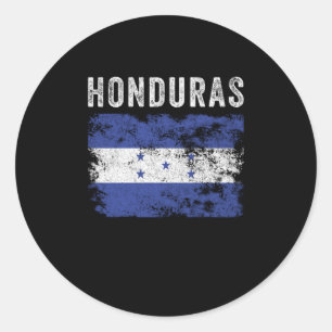 Honduras-Flagge bedruckt - Honduranische Flagge Runder Aufkleber