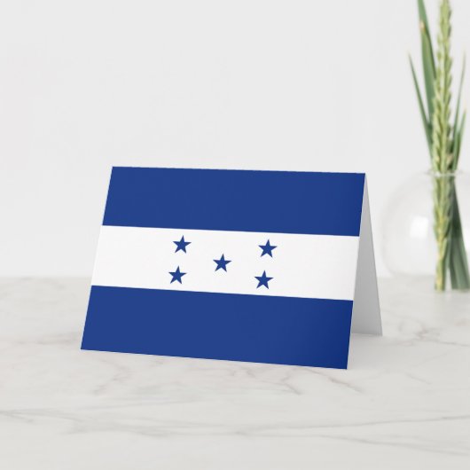 Honduras-Flagge Dankeskarte (Vorderseite)