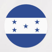 Honduras-Flagge Etiketten (Design 1)