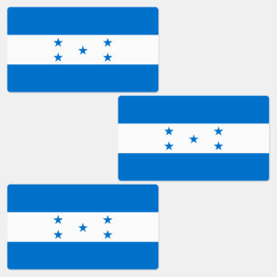 Honduras-Flagge Etiketten