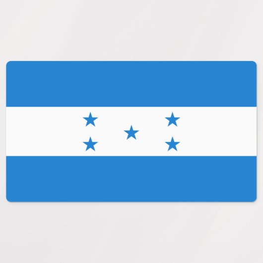 Honduras-Flagge Etiketten (Design 1)