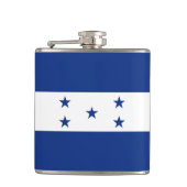 Honduras-Flagge Flachmann (Vorderseite)