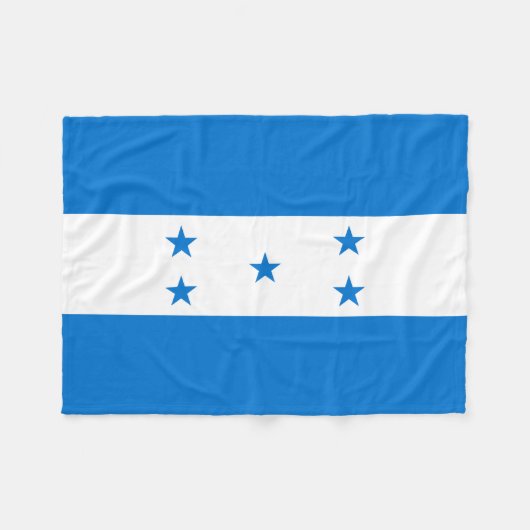 Honduras-Flagge Fleecedecke (Vorderseite (Horizontal))