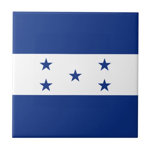 Honduras-Flagge Fliese (Vorderseite)