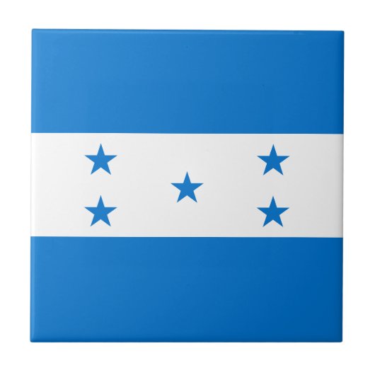 Honduras-Flagge Fliese (Vorderseite)