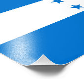 Honduras-Flagge Fotodruck (Ecke)
