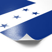 Honduras-Flagge Fotodruck (Ecke)