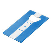 Honduras-Flagge Geldbeutel Flaschenöffner (Vorderseite Schrägansicht)