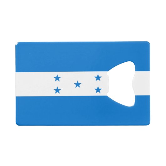 Honduras-Flagge Geldbeutel Flaschenöffner (Vorderseite (Horizontal))