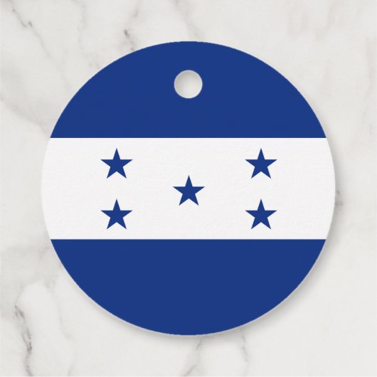 Honduras-Flagge Geschenkanhänger (Rückseite)