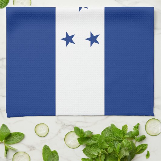 Honduras-Flagge Geschirrtuch (Gefaltet)