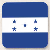 Honduras-Flagge Getränkeuntersetzer (Vorderseite)