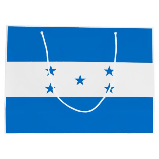 Honduras-Flagge Große Geschenktüte (Rückseite)