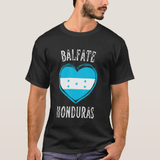 Honduras-Flagge Herz Balfate Stadt T-Shirt