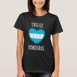 Honduras-Flagge Herz Trojes Stadt T-Shirt