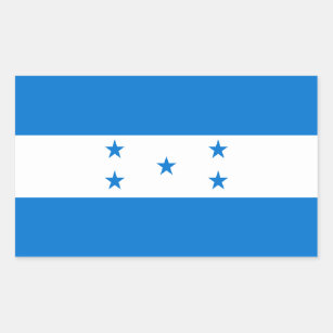 Honduras-Flagge HN Rechteckiger Aufkleber