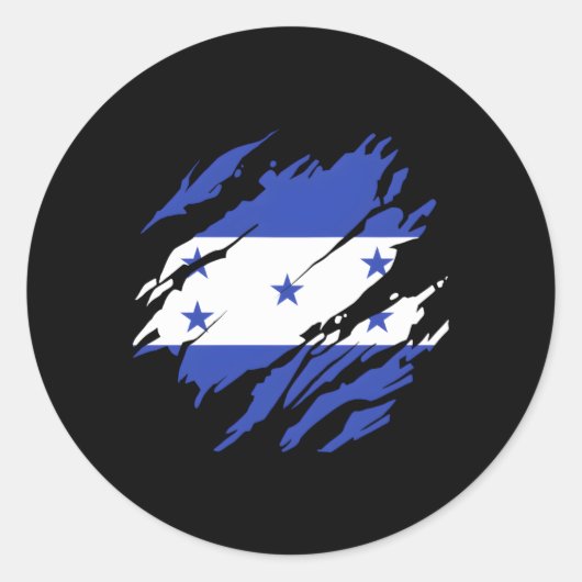Honduras-Flagge Honduras Runder Aufkleber (Vorderseite)