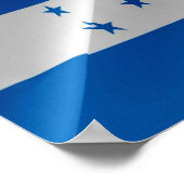 Honduras - Flagge Honduregna - Poster (Ecke)
