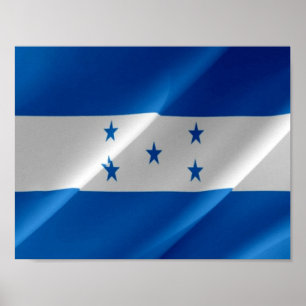 Honduras - Flagge Honduregna - Poster