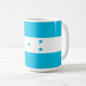 Honduras-Flagge Kaffeetasse (VorderseiteRechts)