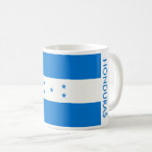 HONDURAS-FLAGGE KAFFEETASSE (VorderseiteRechts)