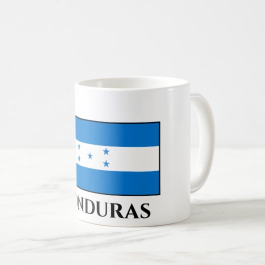 Honduras-Flagge Kaffeetasse (VorderseiteRechts)
