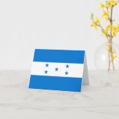 Honduras-Flagge Karte (Gelbe Blume)