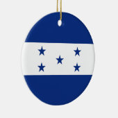 Honduras-Flagge Keramik Ornament (Rechts)