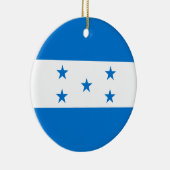 Honduras-Flagge Keramik Ornament (Rechts)