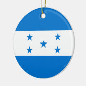Honduras-Flagge Keramik Ornament (Links)