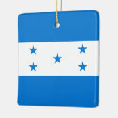 Honduras-Flagge Keramikornament (Links)