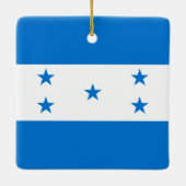 Honduras-Flagge Keramikornament (Rückseite)