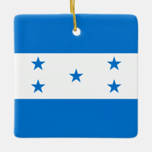 Honduras-Flagge Keramikornament