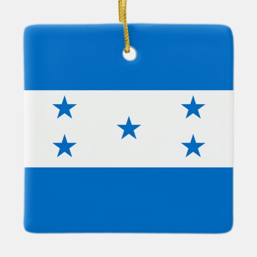 Honduras-Flagge Keramikornament (Vorderseite)
