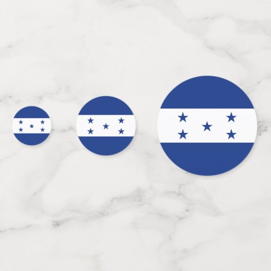 Honduras-Flagge Konfetti (Rückseiten)