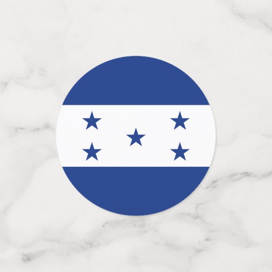 Honduras-Flagge Konfetti (Klein Vorderseite)