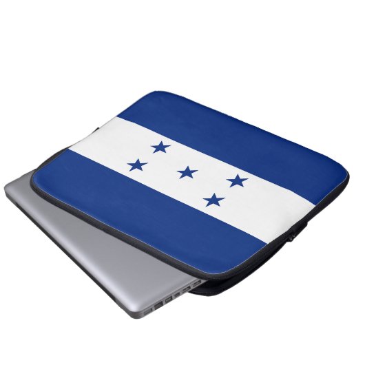 Honduras-Flagge Laptopschutzhülle (Vorne Knopf)