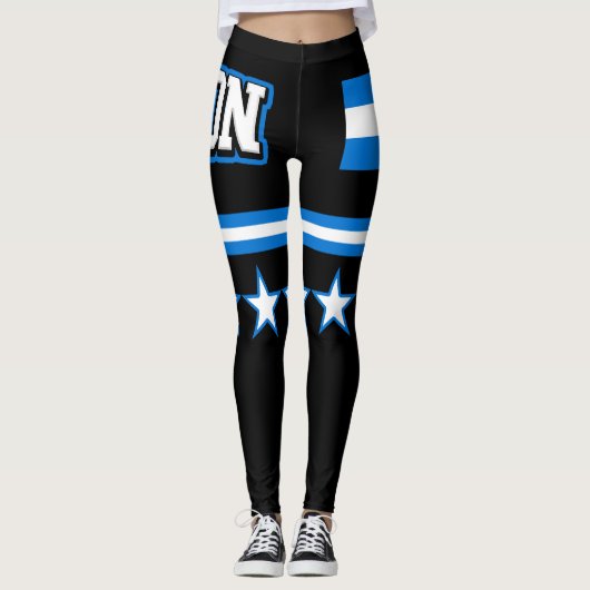 Honduras-Flagge Leggings (Vorderseite)