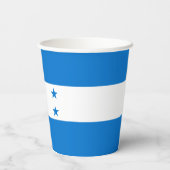 Honduras-Flagge Pappbecher (Rückseite)