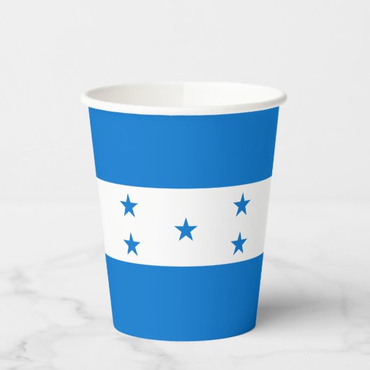 Honduras-Flagge Pappbecher (Links)
