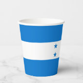 Honduras-Flagge Pappbecher (Vorderseite)