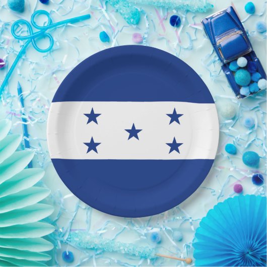 Honduras-Flagge Pappteller (Party)