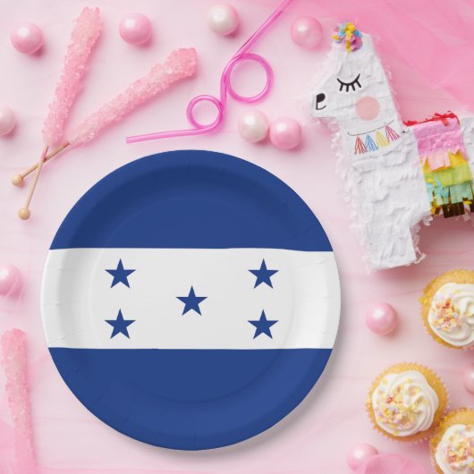 Honduras-Flagge Pappteller (Party)