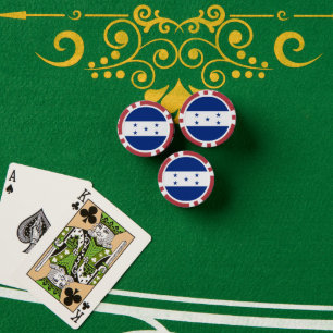 Honduras-Flagge Pokerchips