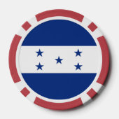 Honduras-Flagge Pokerchips (Rückseite)