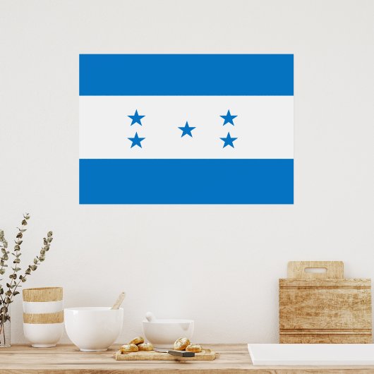 Honduras-Flagge Poster (Küche)