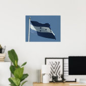 honduras Flagge Poster (Heimbüro)